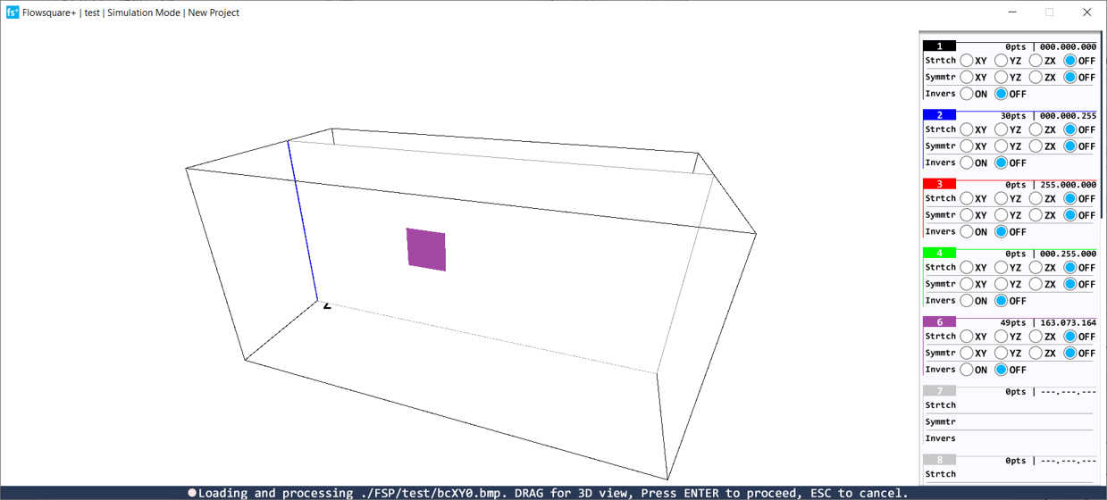 マウスのドラッグ操作による画像の3次元空間配置表示。